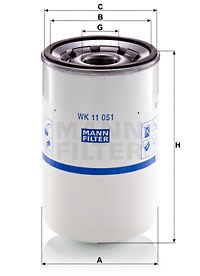 Filtr paliwa do Volvo, WK 11 051, MANN-FILTER MANN+HUMMEL GMBH w ofercie sklepu e-autoparts.pl 